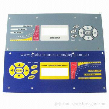 Polycarbonate Adhesive Label, PCB Front Panel Stickers, -20-70°C Operating Temperature